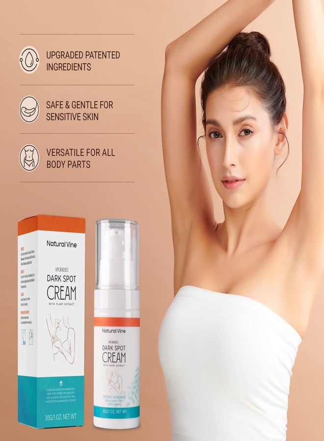 Natural Vine Dark Spot Corrector Cream: Dark Spot Remover for Body in 4-8 Weeks - Instant Concealing & Age Brown Sun Faded Spot Remover Melasma Freckles Correcting with Niacinamide, 1 OZ/30g - Image 2